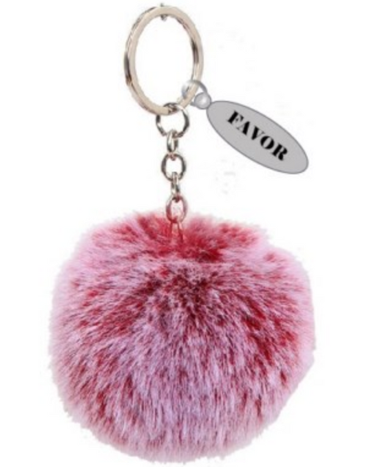 Pom-pom key chain